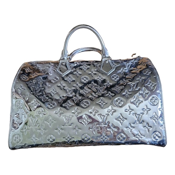 Louis Vuitton Limited Edition Silver Monogram Miroir Speedy 35 - Picture 3 of 13